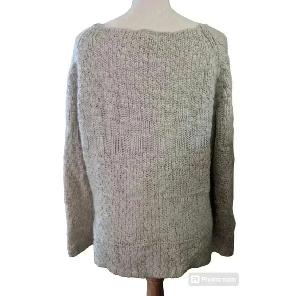 Chico’s Sweater Wool Blend Ivory Off White Knit Pullover Size 3 (US 16 XL) - Picture 2 of 4